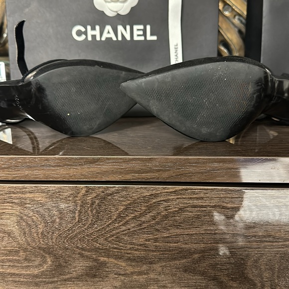 Zara Vinyl Black Court Shoe - Picture 13 of 16